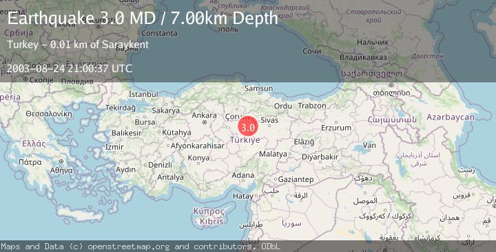 Map of CENTRAL TURKEY
