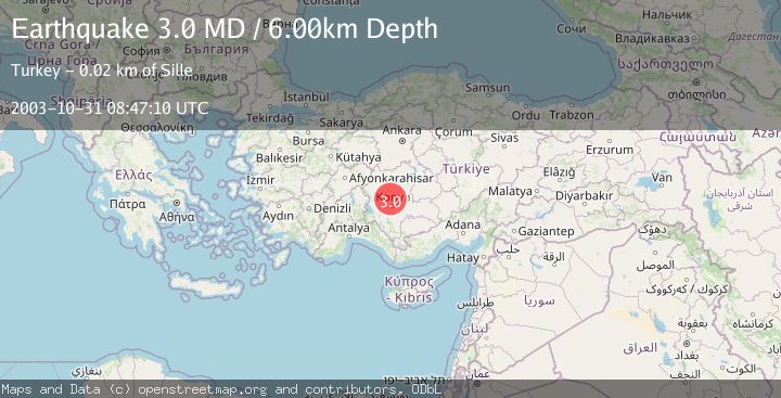 Map of CENTRAL TURKEY