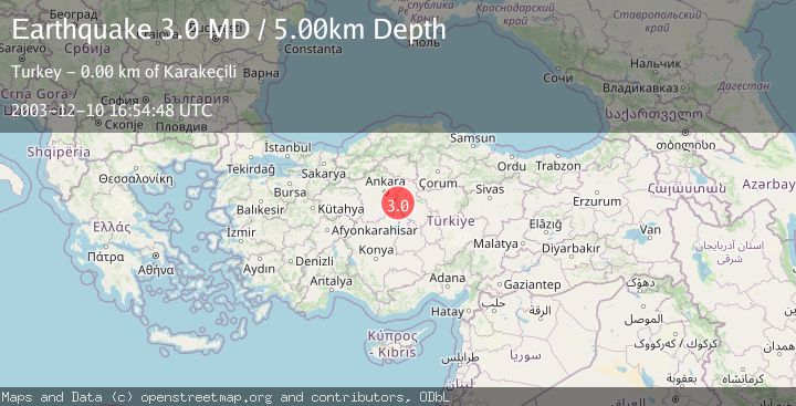 Map of CENTRAL TURKEY