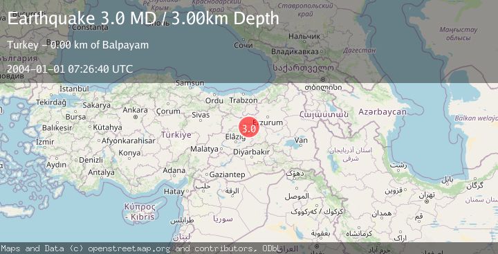 Map of EASTERN TURKEY