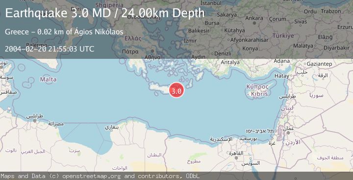 Map of CRETE, GREECE
