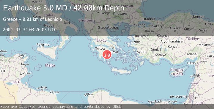 Map of SOUTHERN GREECE