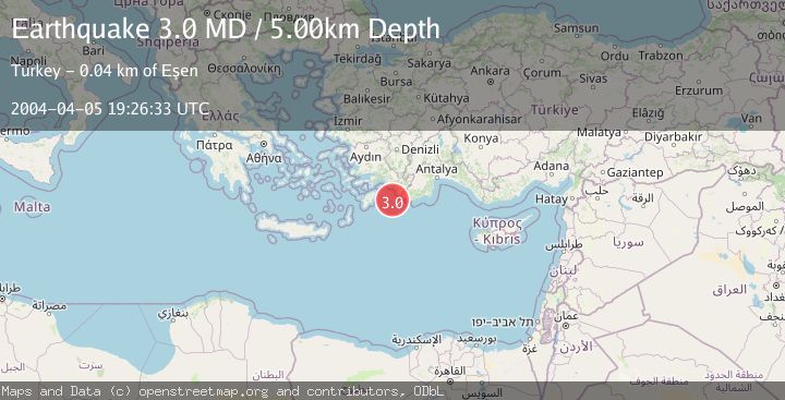 Map of DODECANESE ISLANDS, GREECE