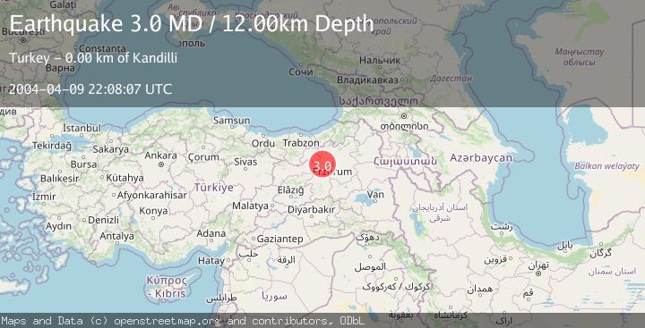 Map of EASTERN TURKEY