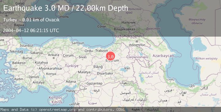 Map of EASTERN TURKEY