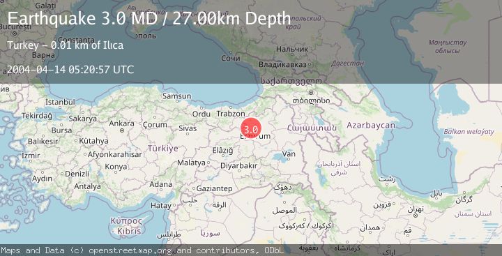 Map of EASTERN TURKEY