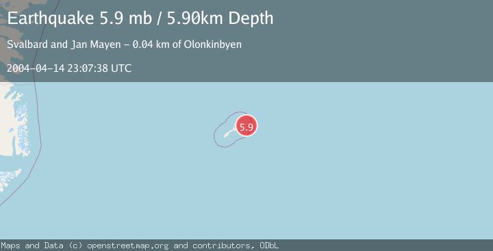 Map of JAN MAYEN ISLAND REGION