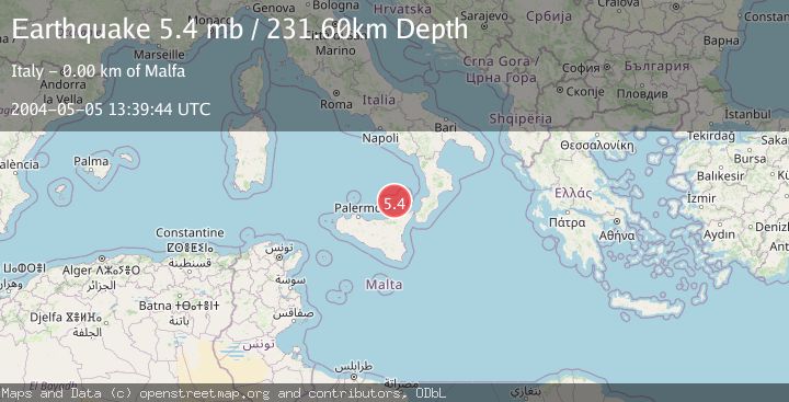 Map of SICILY, ITALY