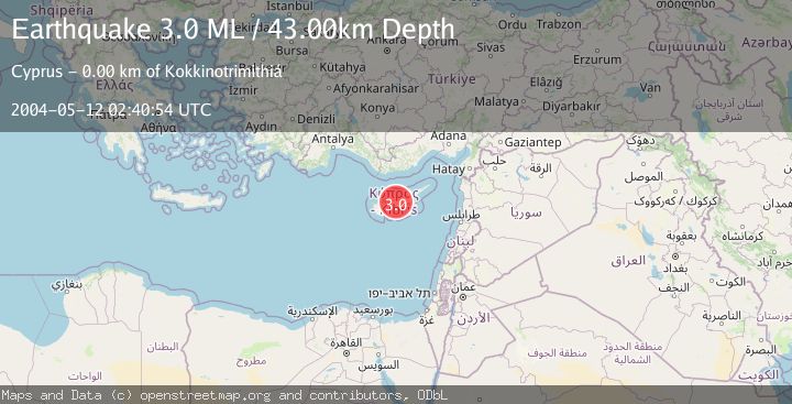 Map of CYPRUS REGION