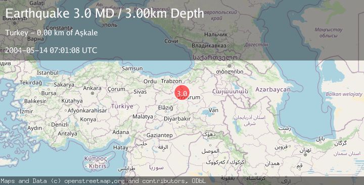 Map of EASTERN TURKEY