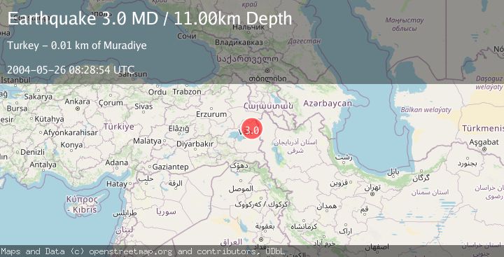 Map of EASTERN TURKEY