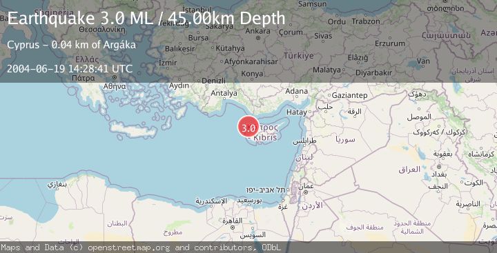 Map of CYPRUS REGION