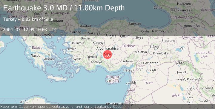 Map of CENTRAL TURKEY