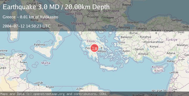 Map of SOUTHERN GREECE