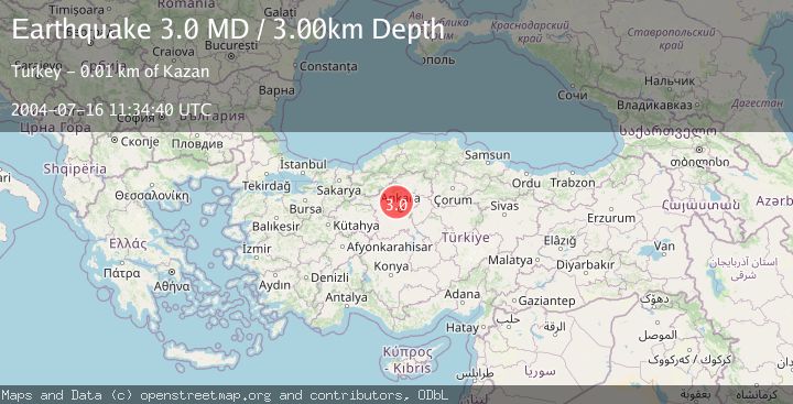 Map of CENTRAL TURKEY