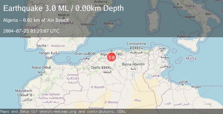 Map of NORTHERN ALGERIA