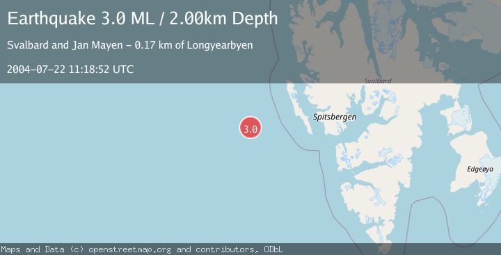 Map of SVALBARD REGION
