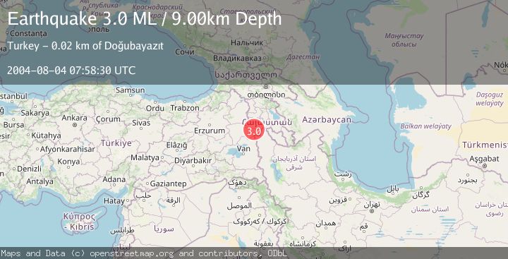 Map of TURKEY-IRAN BORDER REGION