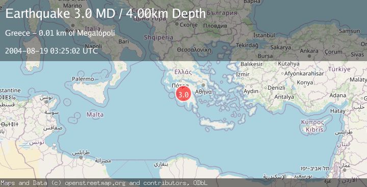 Map of SOUTHERN GREECE