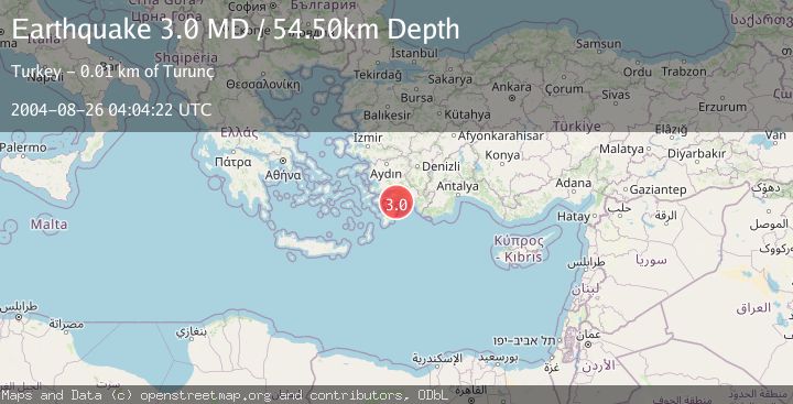 Map of DODECANESE ISLANDS, GREECE