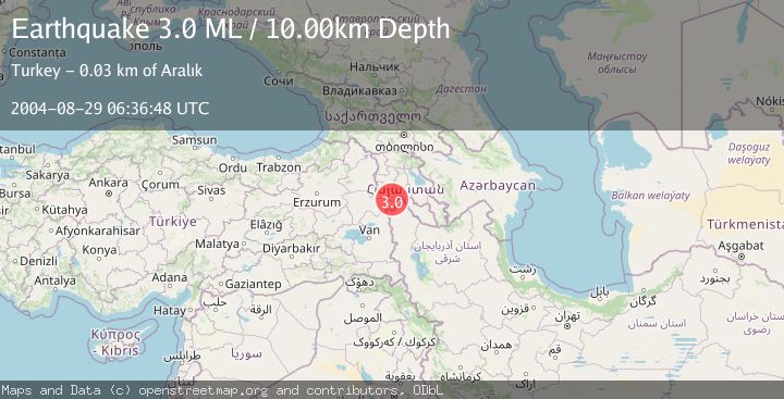 Map of TURKEY-IRAN BORDER REGION