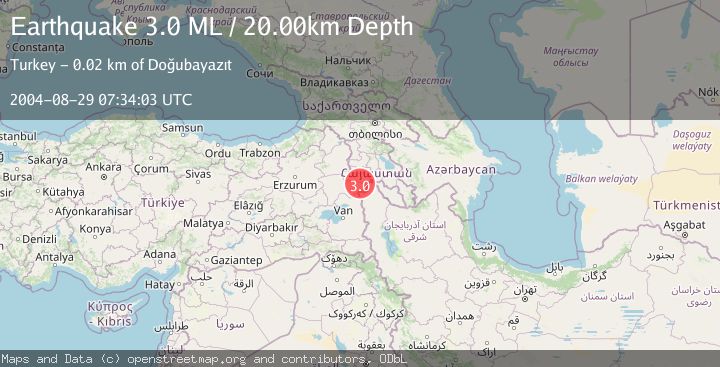 Map of TURKEY-IRAN BORDER REGION