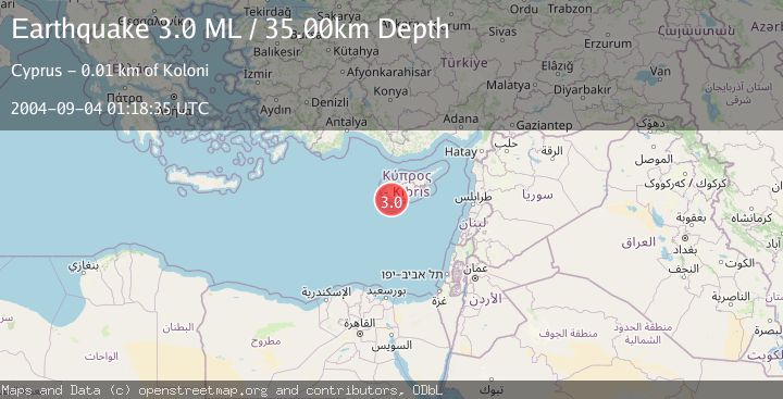 Map of CYPRUS REGION