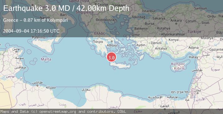 Map of SOUTHERN GREECE