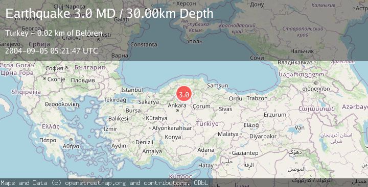 Map of CENTRAL TURKEY