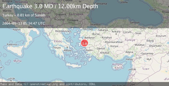 Map of NEAR THE COAST OF WESTERN TURKEY