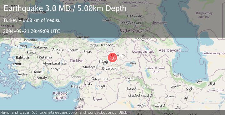 Map of EASTERN TURKEY