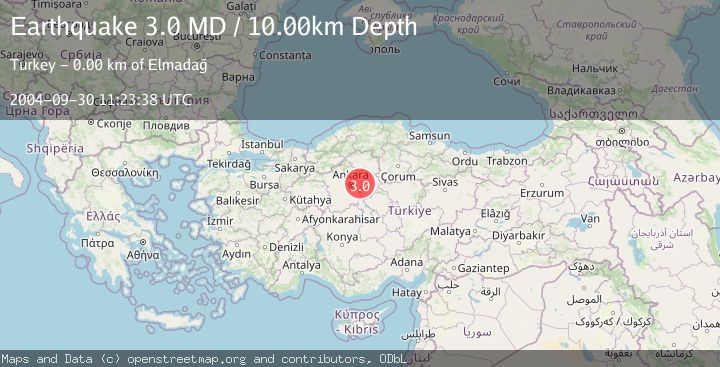 Map of CENTRAL TURKEY