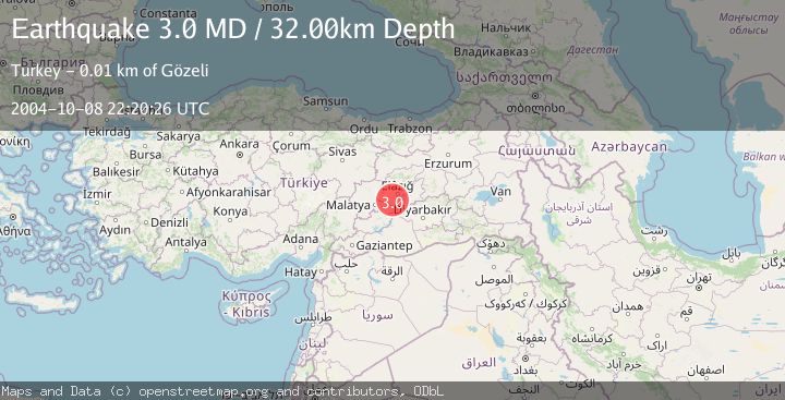 Map of EASTERN TURKEY