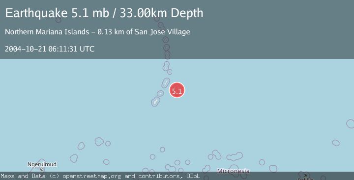 Map of ROTA REGION, N. MARIANA ISLANDS