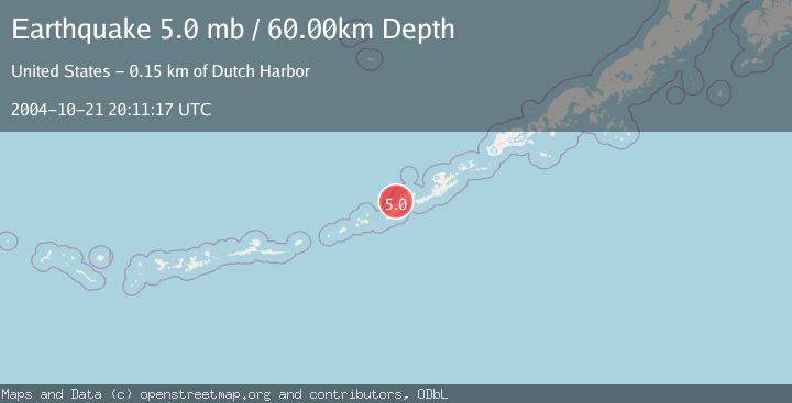 Map of FOX ISLANDS, ALEUTIAN ISLANDS