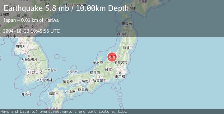 Map of NEAR WEST COAST OF HONSHU, JAPAN