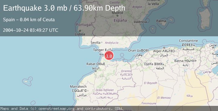 Map of STRAIT OF GIBRALTAR