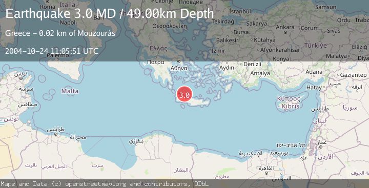 Map of CRETE, GREECE