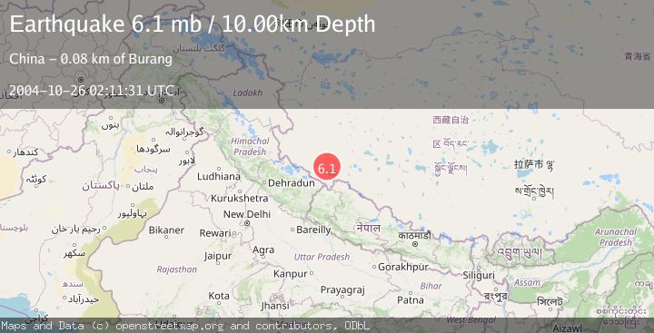 Map of WESTERN XIZANG