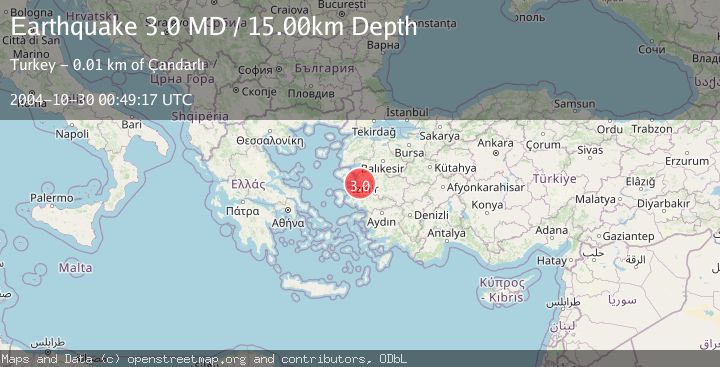 Map of NEAR THE COAST OF WESTERN TURKEY