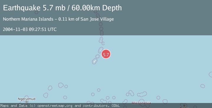 Map of ROTA REGION, N. MARIANA ISLANDS