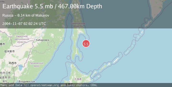 Map of SEA OF OKHOTSK