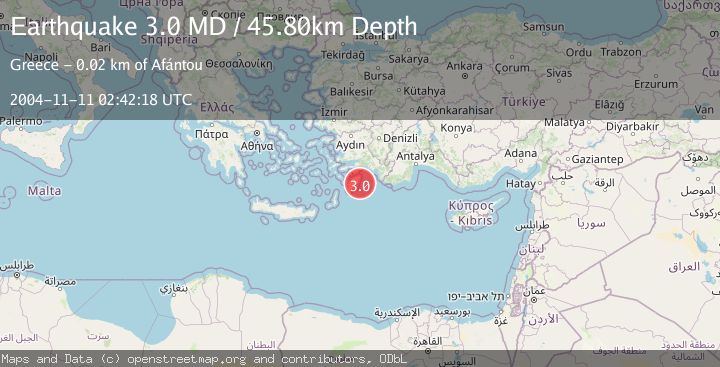 Map of DODECANESE ISLANDS, GREECE