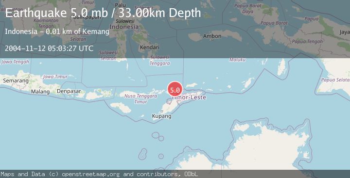 Map of KEPULAUAN ALOR, INDONESIA