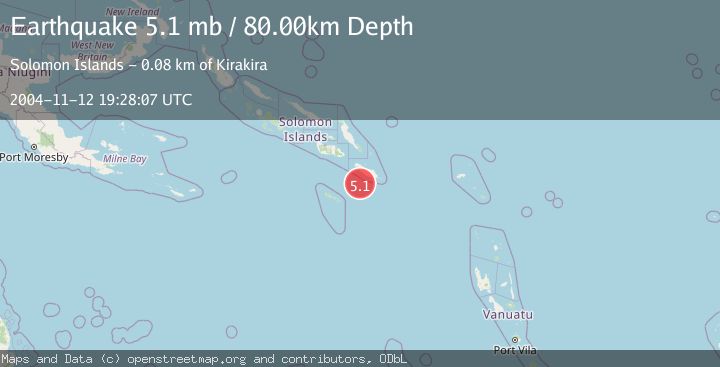 Map of SOLOMON ISLANDS