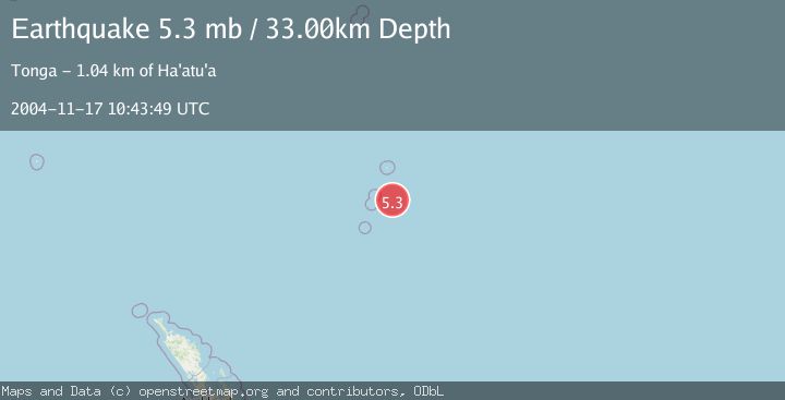 Map of KERMADEC ISLANDS, NEW ZEALAND