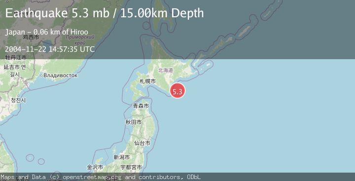 Map of HOKKAIDO, JAPAN REGION