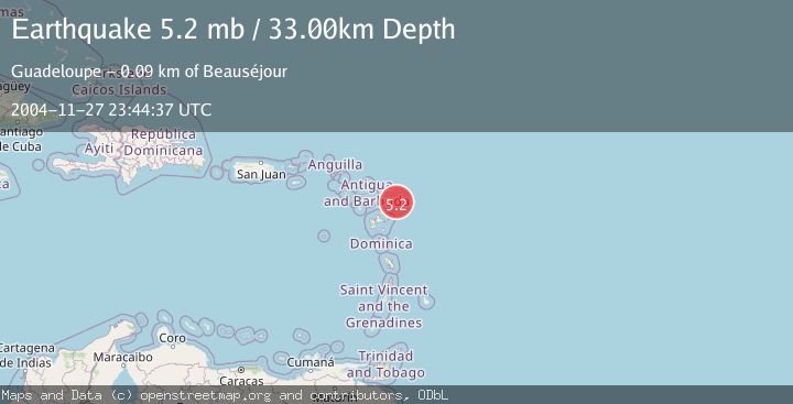 Map of ANTIGUA AND BARBUDA REGION