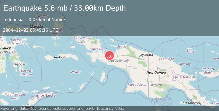 Map of PAPUA, INDONESIA