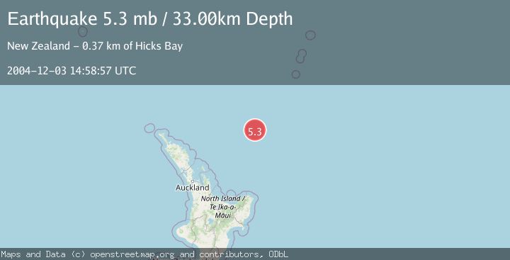 Map of SOUTH OF KERMADEC ISLANDS